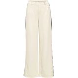 OBJECT - OBJLisa - Bandplooibroek - Crème/Zwart - Wide Leg - High Waist