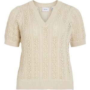 Haltertop - Effen - Mesh - Kwartmouw - Normale Pasvorm