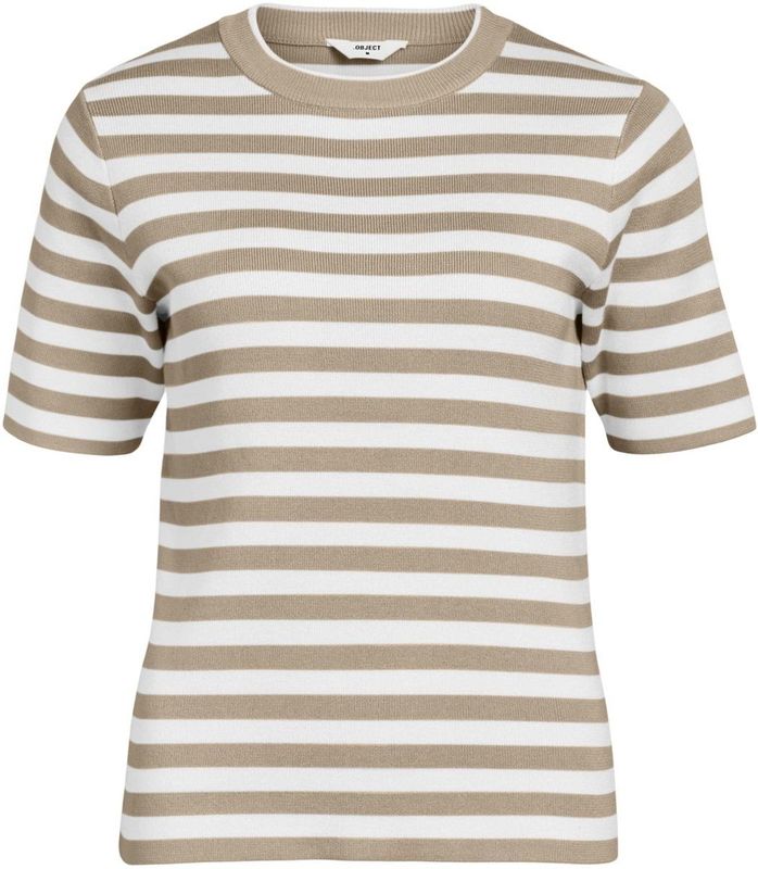 Object Objester New Knit Pullover Dames - Wit - Comfortabele Top