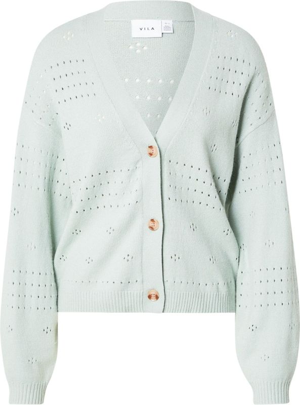 Vila - Gebreid Vest - Mint - 50% Viscose Livaeco - 28% Polyester - 22% Nylon