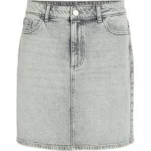 Vila - Kaja Jaf - Spijkerrok - Blauw - 79% Katoen, 20% Gerecycled Katoen