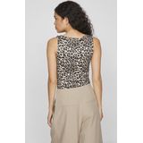 Vila - Vikenza New Aop - Mouwloze Top - Caramel Café - Dames