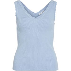 VILA - Mouwloze Top - V-Hals - Gebreid - Polyester en Viscose