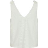 Vila - Singlet - Off-White - 55% Polyamide 45% Katoen
