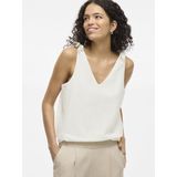 Vila - Singlet - Off-White - 55% Polyamide 45% Katoen