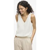 Vila - Singlet - Off-White - 55% Polyamide 45% Katoen