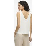 Vila - Singlet - Off-White - 55% Polyamide 45% Katoen