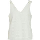 Vila - Singlet - Off-White - 55% Polyamide 45% Katoen