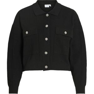 VILA - Vijulisa - Cardigan - Zwart - Gebreid - 1 stuk