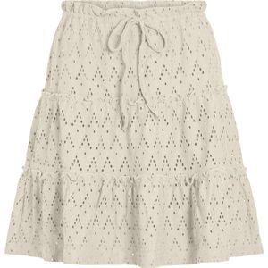 VILA - Strokenrok - Polyester - Korte Stijl - Elastische Tailleband