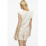 VILA - VIAmalina - Blouseshirt - Sand - Gerecycled Materiaal - V-hals