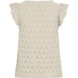 VILA - VIAmalina - Blouseshirt - Sand - Gerecycled Materiaal - V-hals