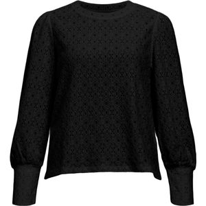 Object - Blouse - Zwart - Regular Fit - Lange Mouwen