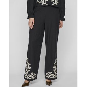 Vila, Dames, Broeken, Zwart, Maat: M Katoen,
