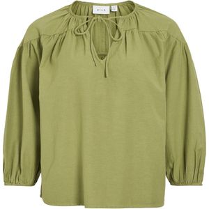 Viprisilla V-hals 3/4 top, sage, 44
