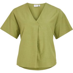 Viprisilla V-hals S/S Top/1, sage, 40