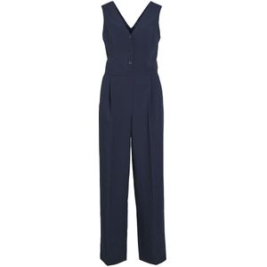 Lange jumpsuit zonder mouwen VILA. Polyester materiaal. Maten 38 FR - 36 EU. Blauw kleur