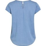 Vila - Bista - Blouse - Korte Mouwen - Denim Look