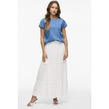 Vila - Bista - Blouse - Korte Mouwen - Denim Look