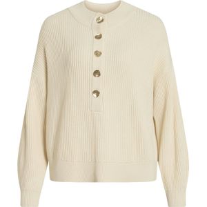 Biologisch Katoen - Gebreide Trui - Ronde Hals - Lange Mouwen - Zwart