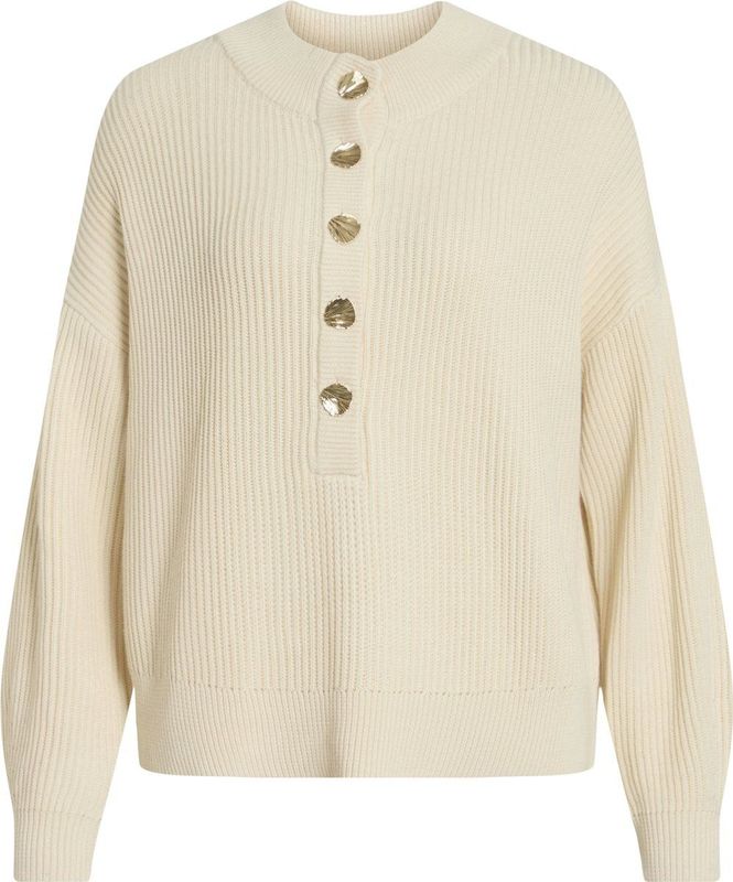 Biologisch Katoen - Gebreide Trui - Ronde Hals - Lange Mouwen - Zwart