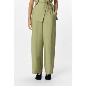 OBJECT - Palazzo Broek - Olijfgroen - High Waist - Wide Leg