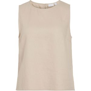 VILA - Linnen Top - Zand