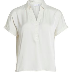 Vila Blouse Vienna - Cloud Dancer - 100% Gerecycled Polyester