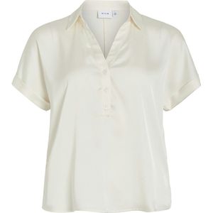 Vila Blouse Vienna - Cloud Dancer - 100% Gerecycled Polyester