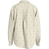 VILA - Blouse - Sand/Zwart - Klassieke Blouse - Lange Mouw