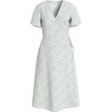 Vila - Lovie Wrap - Midi-jurk - Met Korte Mouwen