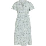 Vila - Lovie Wrap - Midi-jurk - Met Korte Mouwen