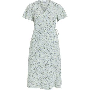Vila - Lovie Wrap - Midi-jurk - Met Korte Mouwen