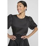 Vila - Ellette - Blouse - Korte Mouwen - Regular Fit - 100% Gerecycled Polyester