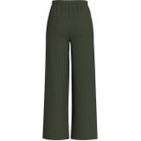 VILA - VITAHLIA - Damesbroek - Donkergroen - Regular Fit - Hoge Taille