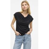 Vila - T-shirt - Zwart - 70% Modal 30% Polyester