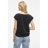 Vila - T-shirt - Zwart - 70% Modal 30% Polyester