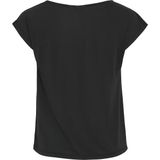 Vila - T-shirt - Zwart - 70% Modal 30% Polyester