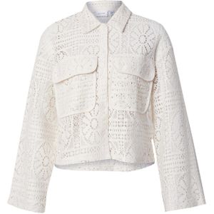 VILA Gebreid vest 'VIMerinda'  crème