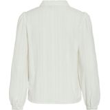 Vila - Blouse - Cloud Dancer - Polyester/Elastaan - Regular Fit