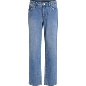 Vila - Jeans Viea Rw Eyelet Detail - Medium Blue Denim - Dames