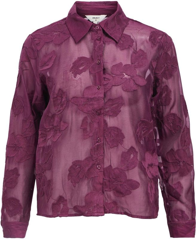 Object - Blouse - Mauve - Objtyla Re Shirt Cc3 23046960 - Dames