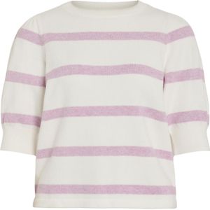 VILA Trui  mauve / wit