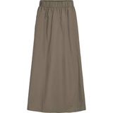 VILA - A-lijn Rok - Chocoladebruin - 7/8 Lengte - Losse Pasvorm