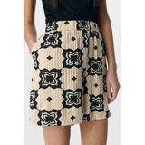 Object - Objella Mw Shorts 138 - Broeken Dames - Ecru - Katoen