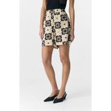 Object - Objella Mw Shorts 138 - Broeken Dames - Ecru - Katoen