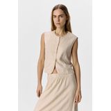 Object - Objaya S/L RE Vest - Gilet - Zand - Ecovero Viscose