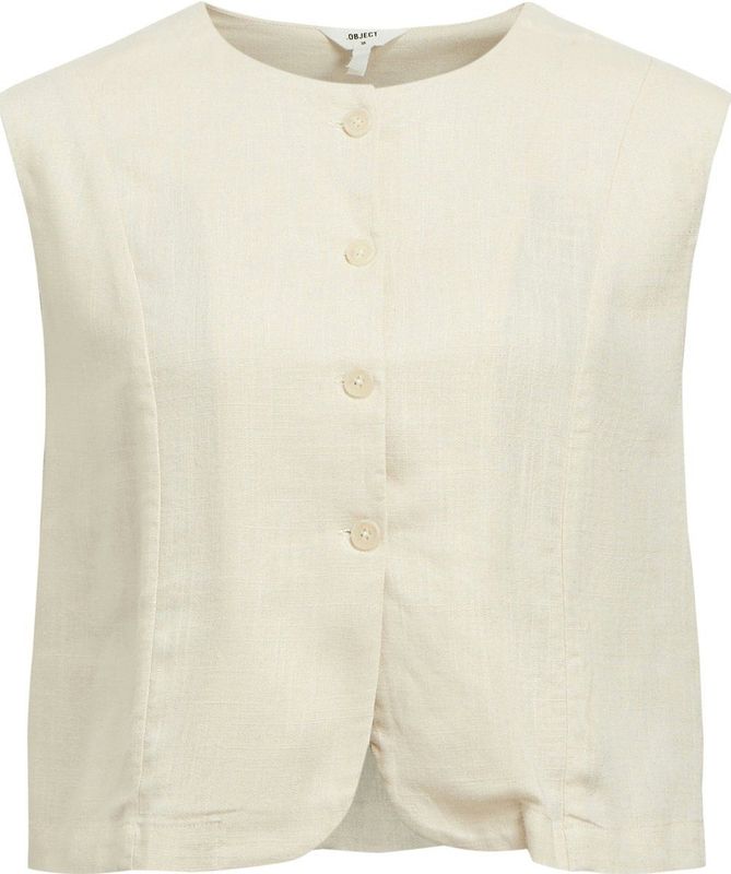 Object - Objaya S/L RE Vest - Gilet - Zand - Ecovero Viscose