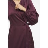 Vila - Enna Ravenna Wrap - Lange Jurk - V-hals - Lange Mouwen - Normale Pasvorm