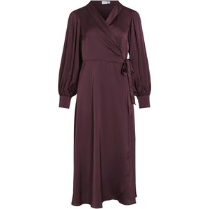 Vila - Enna Ravenna Wrap - Lange Jurk - V-hals - Lange Mouwen - Normale Pasvorm